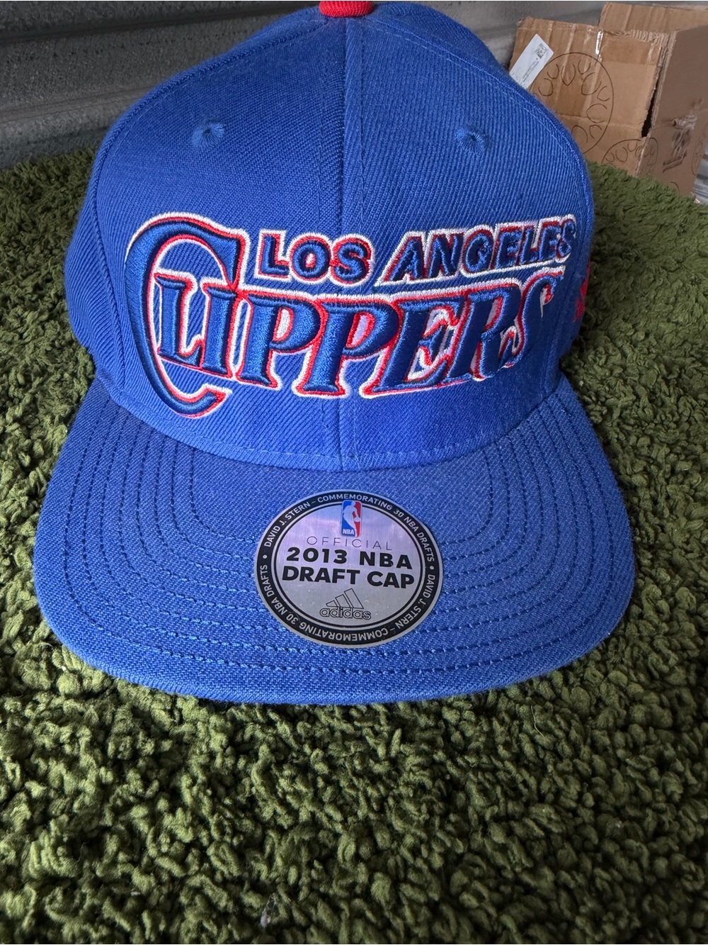 adidas Los Angeles Clippers Blue Snapback Hat with Red & White Logo